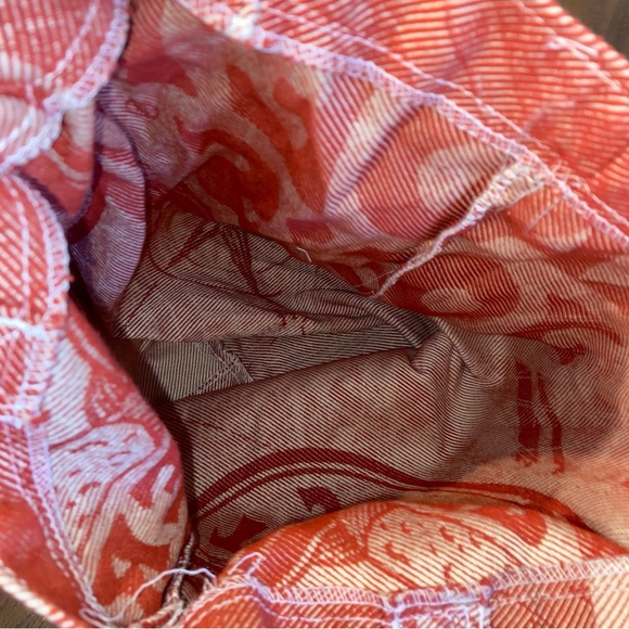 Trader Joe’s Red Canvas Cloth Logo Reusable Grocery Food Tote Bag - Picture 3 of 7